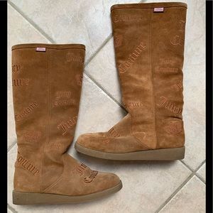 Juicy Couture sheepskin & suede boots